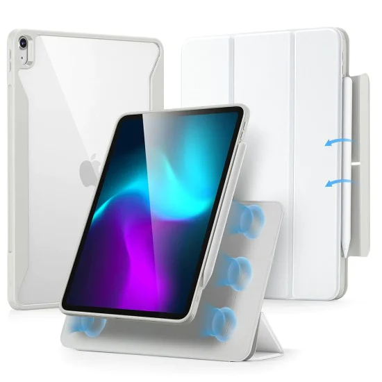 Калъф за iPad Air 13 (2024) - ESR Rebound Hybrid - Бял