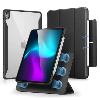 Калъф за iPad Air 13 (2024) - ESR Rebound Hybrid - черен