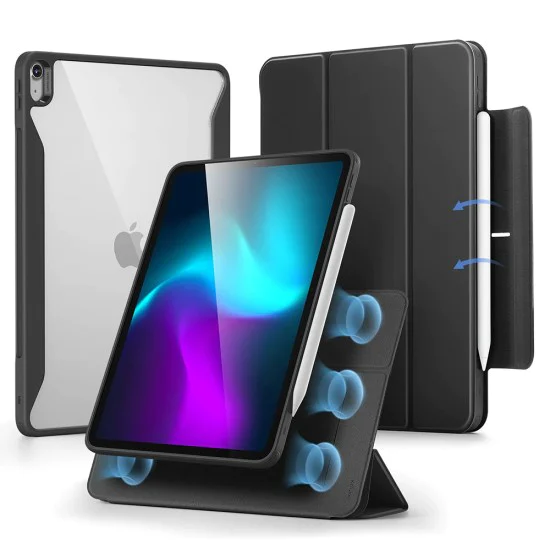 Калъф за iPad Air 13 (2024) - ESR Rebound Hybrid - черен