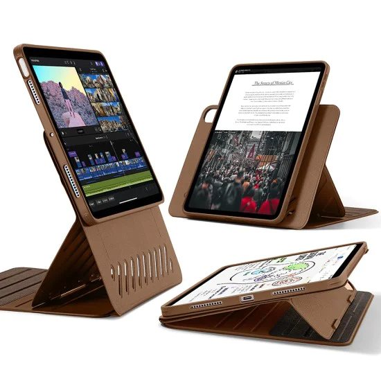 Калъф за iPad Air 13 (2024) - ESR Shift Magnetic - Кафяв