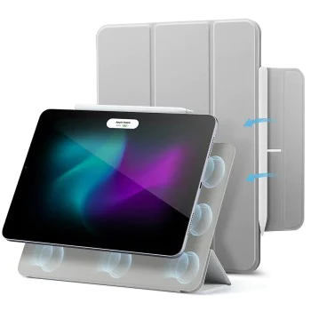 Калъф за iPad Air 13 (2024) - ESR Rebound Magnetic - Сив
