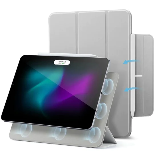 Калъф за iPad Air 13 (2024) - ESR Rebound Magnetic - Сив