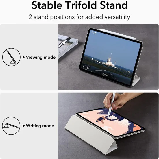 Калъф за iPad Pro 11 2018 / iPad Air 4 / 5 / 11 (2020/2022/2024) - ESR Rebound Magnetic - Бял