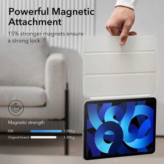 Калъф за iPad Pro 11 2018 / iPad Air 4 / 5 / 11 (2020/2022/2024) - ESR Rebound Magnetic - Бял