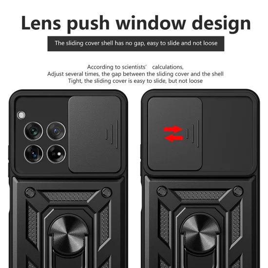 Калъф за OnePlus 12R - CamShield Series - черен
