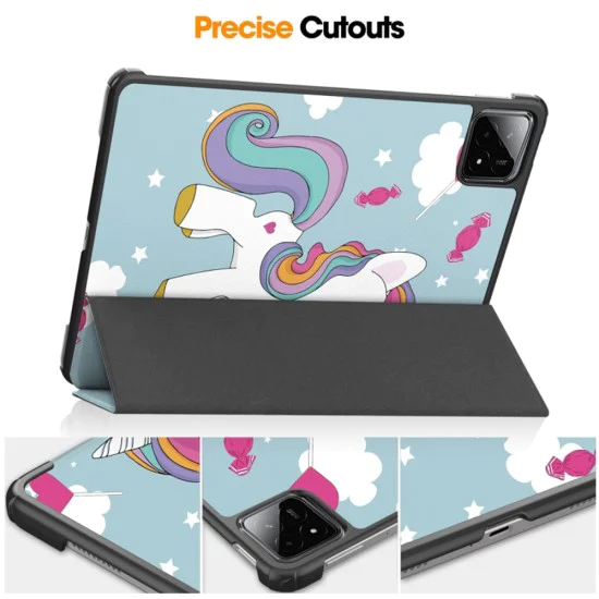 Калъф за Xiaomi Pad 6S Pro 12.4 - FoldPro - Еднорог