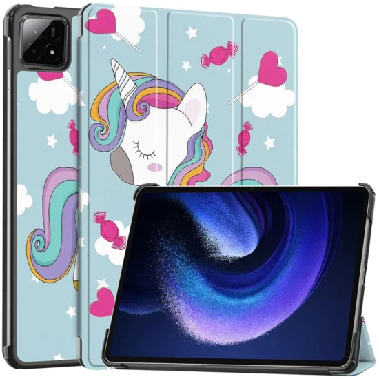 Калъф за Xiaomi Pad 6S Pro 12.4 - FoldPro - Еднорог