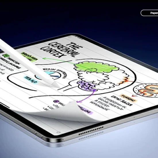 Протектор за iPad Pro 13 (2024) - ESR, магнитен на усещане за хартия - прозрачен