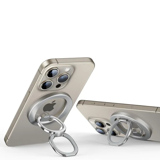 Държач за телефонен пръстен MagSafe - Стойка за пръстен ESR - естествен титан