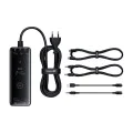 Зарядна станция GaN Char, 3x USB-C, USB, DC, 240W, 1m - Baseus (P1016390101113-00) - Черен