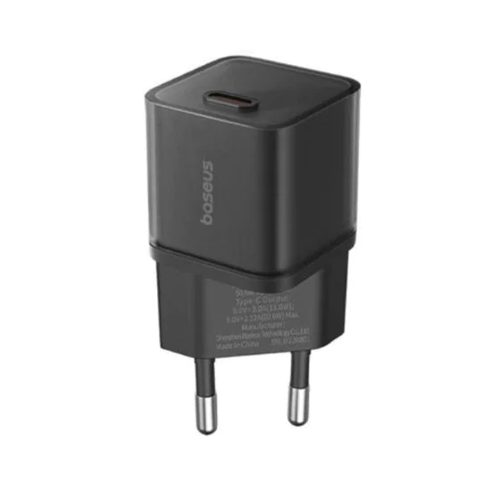 Зарядно устройство GaN5S, Type-C, 20W - Baseus (P10162503113113-00) - Черно