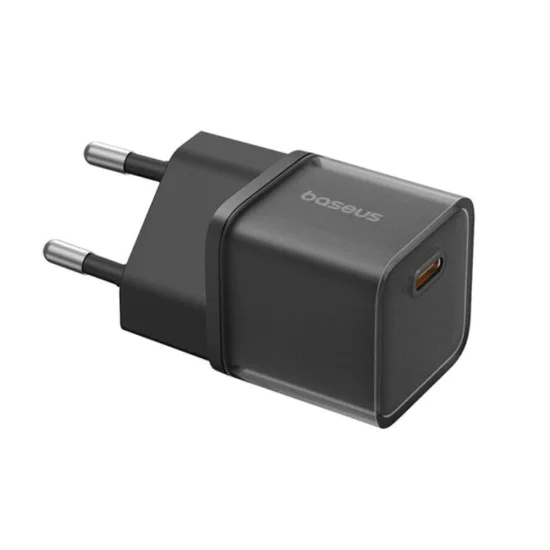 Зарядно устройство GaN5S, Type-C, 20W - Baseus (P10162503113113-00) - Черно