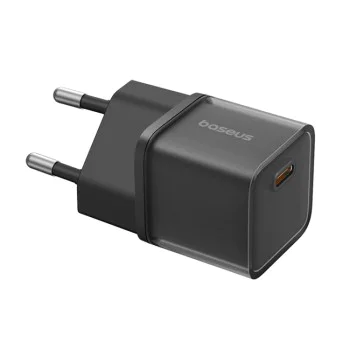 Зарядно устройство GaN5S, Type-C, бързо зареждане, 30W - Baseus галиев нитрид (P10162504113-00) - черно