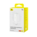 Зарядно 2x USB, 2x Type-C, 100W + Type-C кабел, 100W, 20V, 5A, 1m - Baseus GaN6 Pro (P1016270521212-00) - Бял