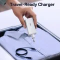 Зарядно 2x USB, 2x Type-C, 100W + Type-C кабел, 100W, 20V, 5A, 1m - Baseus GaN6 Pro (P1016270521212-00) - Бял