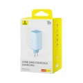 Зарядно 2x USB, 2x Type-C, 100W + Type-C кабел, 100W, 20V, 5A, 1m - Baseus GaN6 Pro (P10162705312-00) - Син