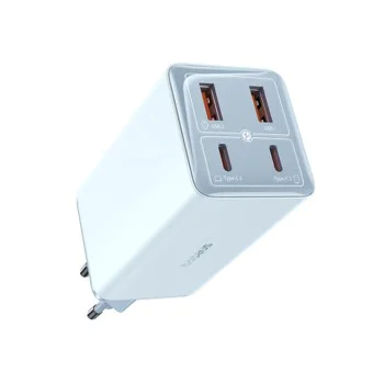 Зарядно 2x USB, 2x Type-C, 100W + Type-C кабел, 100W, 20V, 5A, 1m - Baseus GaN6 Pro (P10162705312-00) - Син