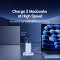 Зарядно 2x USB, 2x Type-C, 100W + Type-C кабел, 100W, 20V, 5A, 1m - Baseus GaN6 Pro (P10162705312-00) - Син