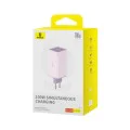 Зарядно 2x USB, 2x Type-C, 100W + Type-C кабел, 100W, 20V, 5A, 1m - Baseus GaN6 Pro (P10162705532-00) - лилаво