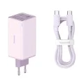 Зарядно 2x USB, 2x Type-C, 100W + Type-C кабел, 100W, 20V, 5A, 1m - Baseus GaN6 Pro (P10162705532-00) - лилаво