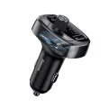 Зарядно за кола с модулатор, 2x USB, TF карта, MP3 - Baseus (CCMT000301) - черно