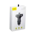 Зарядно за кола с модулатор, 2x USB, TF карта, MP3 - Baseus (CCMT000301) - черно