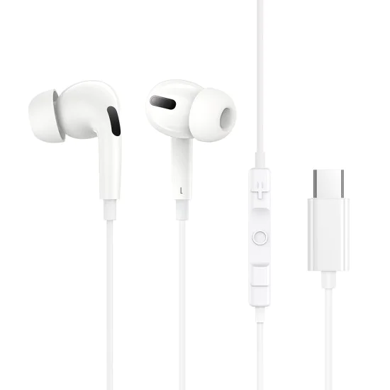 Кабелни слушалки Type-C - Baseus Encok C18 (NGCR030102) - бели