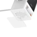 Удължителен кабел Priza Shuko, USB, 2xType-C, 65W - Baseus (PSLR000602) - Бял