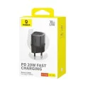 Зарядно устройство GaN5S, Type-C, 20W - Baseus (P10162503113113-00) - Черно