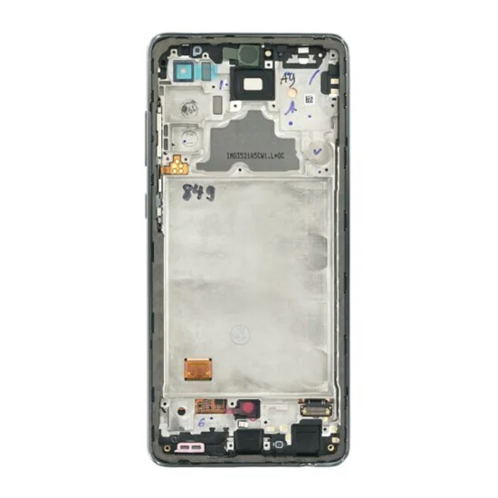 Екран с тъчскрийн и рамка, съвместим с Samsung Galaxy A72 4G (SM-A725) - Samsung (16696) - черен