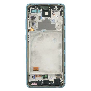 Екран с тъчскрийн и рамка, съвместим с Samsung Galaxy A72 4G (SM-A725) - Samsung (16697) - син