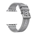Каишка за часовник за Apple Watch 1/2/3/3/4/4/5/5/5/6/6/7/8/7/8/9/10/SE/SE/SE 2/Ultra/Ultra 2 (42/44/45/46/49 мм) - Каишка за часовник (W051) - Сив
