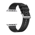 Каишка за Apple Watch 1/2/3/3/4/4/5/5/5/6/6/7/8/7/8/9/10/SE/SE/SE 2/Ultra/Ultra 2 ( 42/44/45/46/49 мм) - Каишка за часовник (W051) - Черен