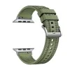 Каишка за Apple Watch 1/2/3/4/5/6/7/8/9/10/11/SE/SE 2/SE 3 (38/40/41/42mm) - Techsuit - Каишка за часовник 32mm (W051) - Зелен