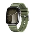Каишка за Apple Watch 1/2/3/4/5/6/7/8/9/10/11/SE/SE 2/SE 3 (38/40/41/42mm) - Techsuit - Каишка за часовник 32mm (W051) - Зелен