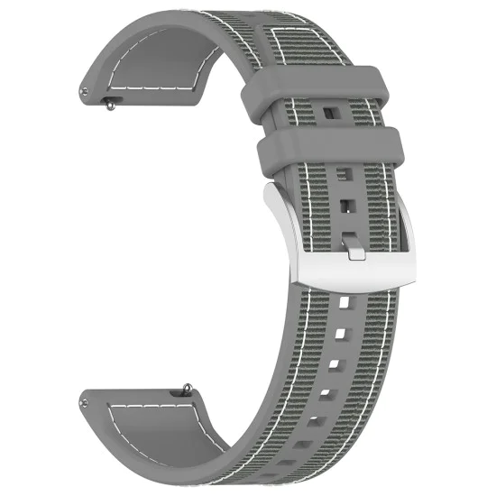 Каишка за Huawei Watch GT 2 (46 мм)/GT 2 Pro/GT 3 Pro (46 мм)/Ultimate, Xiaomi Watch S1 - Каишка за часовник (W051) - Сив