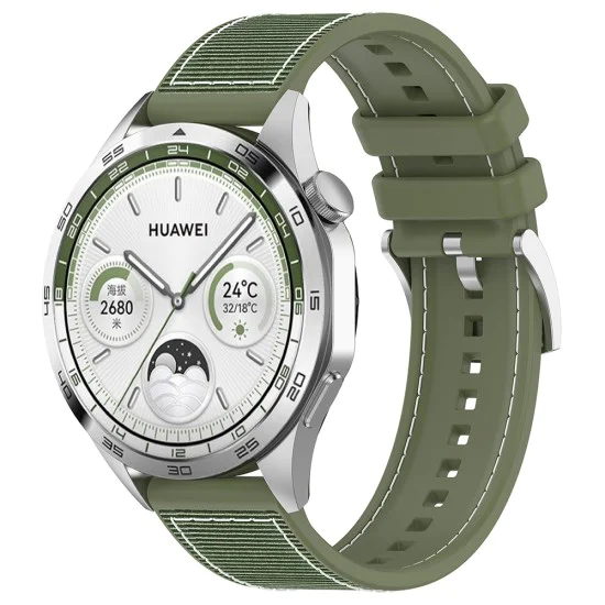 Каишка за Huawei Watch GT 2 (46 мм)/GT 2 Pro/GT 3 Pro (46 мм)/Ultimate, Xiaomi Watch S1 - Каишка за часовник (W051) - Зелен