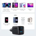 Priza Charger Type-C, USB, Fast Charging, 33W - Anker 323 (A2331G11) - Черен
