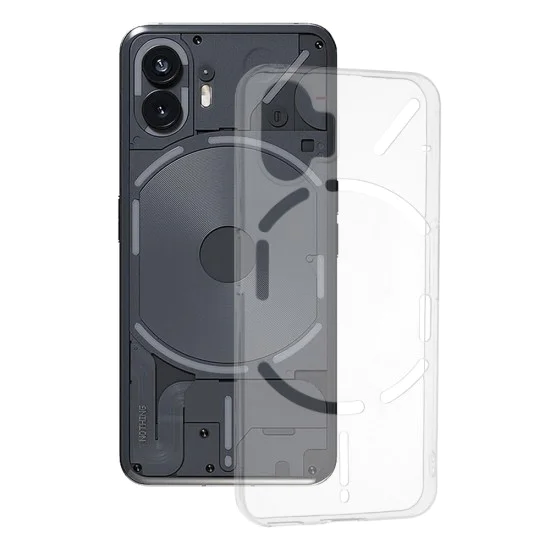 Калъф за телефон Nothing (2) - прозрачен силиконов специален дизайн - прозрачен