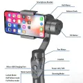 Кардан за телефон с 3 оси и джойстик, Micro-USB - (H4) - Черен