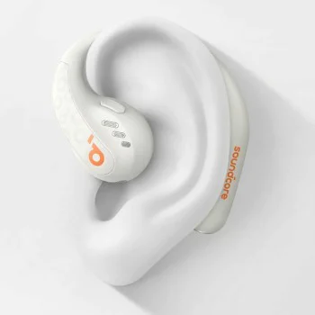 Безжични спортни слушалки, Bluetooth, водоустойчиви - Anker AeroFit (A3871G21) - бели