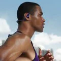 Безжични спортни слушалки, Bluetooth, водоустойчиви - Anker AeroFit (A3871GQ1) - лилави
