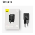Зарядно устройство Type-C, бързо зареждане, GaN, 30W + Type-C кабел, 100W, 1m - Baseus (P1011090902113-00) - Cluster Black