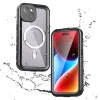 Калъф за iPhone 15 - ShellBox Waterproof IP68 MagSafe Case - черен