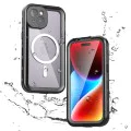 Калъф за iPhone 15 - ShellBox Waterproof IP68 MagSafe Case - черен