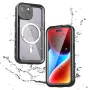Калъф за iPhone 15 - ShellBox Waterproof IP68 MagSafe Case - черен
