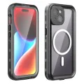 Калъф за iPhone 15 - ShellBox Waterproof IP68 MagSafe Case - черен