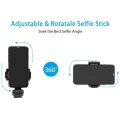 Селфи стик и статив с дистанционно управление, 70 см - (L01) - черен