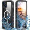 Калъф за iPhone 15 Plus - ShellBox Waterproof IP68 MagSafe Case - черен