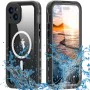 Калъф за iPhone 15 Plus - ShellBox Waterproof IP68 MagSafe Case - черен